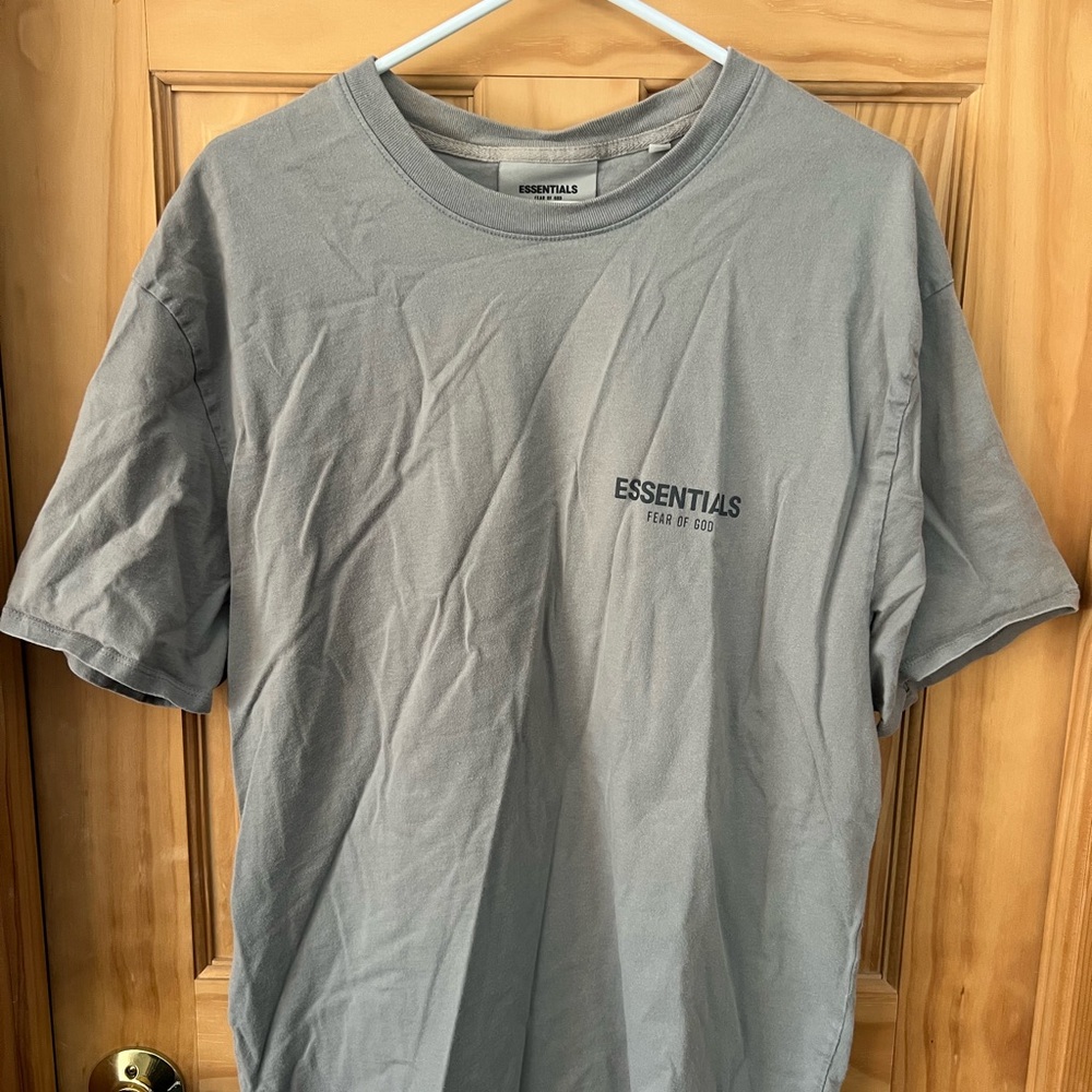 Fear of God Essentials Gray Short Sleeve Tee